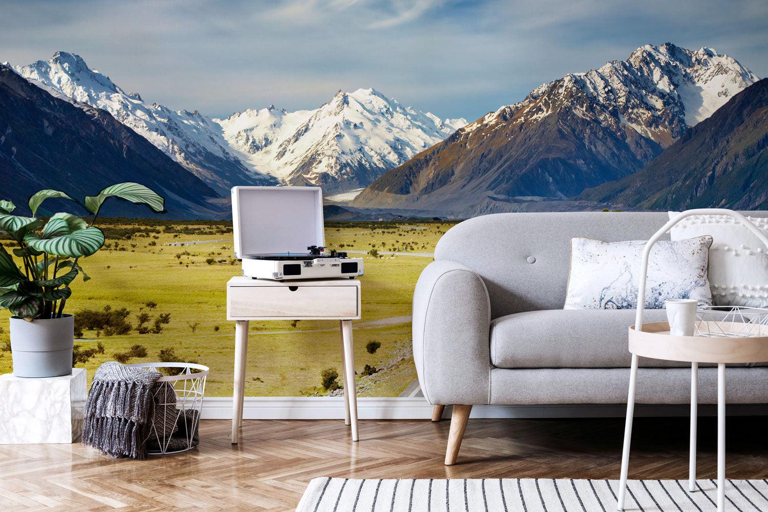 Road to the mountains Wall Mural-Wall Mural-Eazywallz