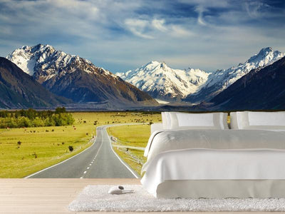 Road to the mountains Wall Mural-Wall Mural-Eazywallz