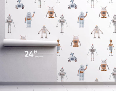 Robots Wallpaper #258-Repeat Pattern Wallpaper-Eazywallz
