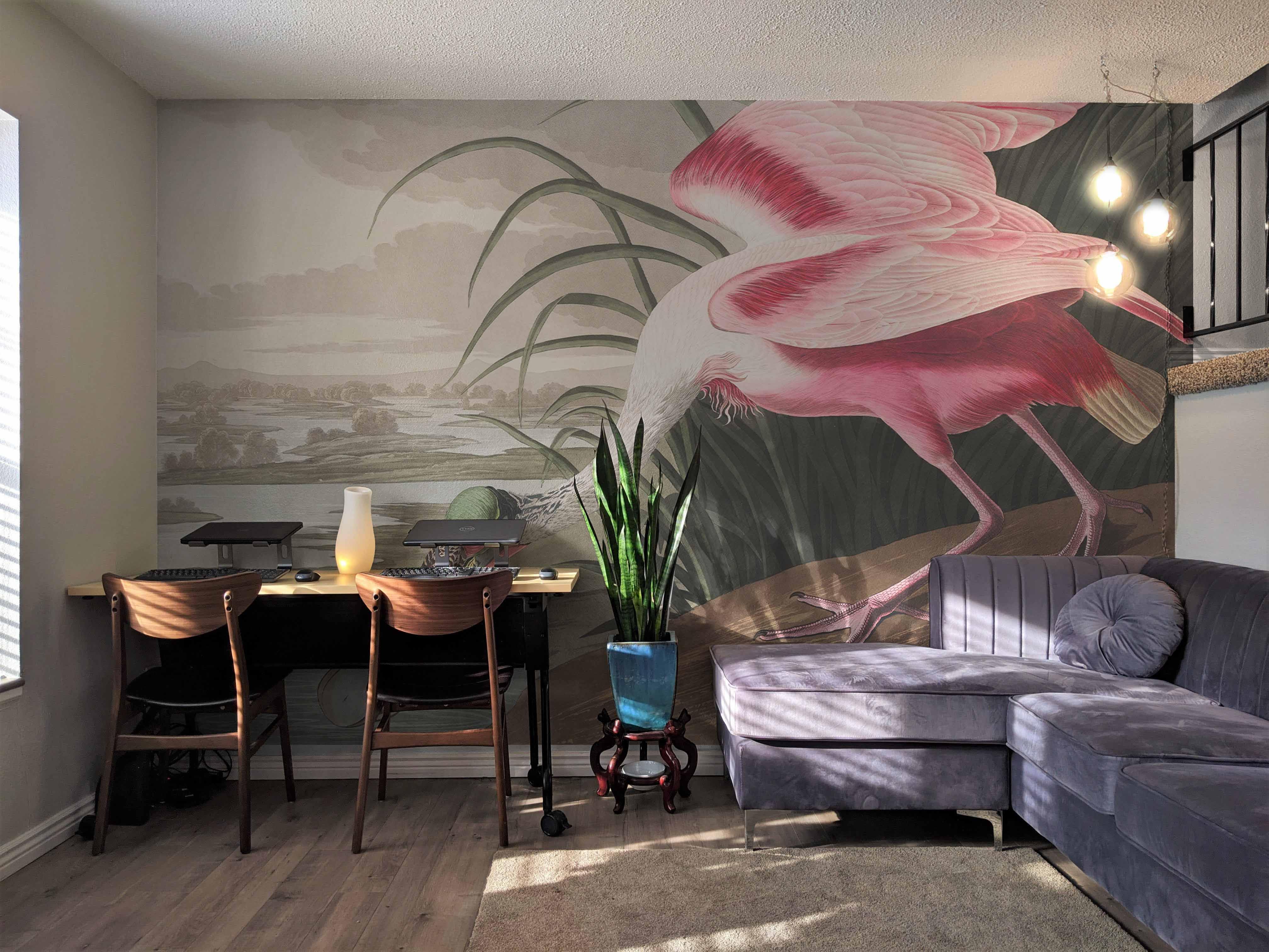 Roseate Spoonbill Wall Mural-Wall Mural-Eazywallz