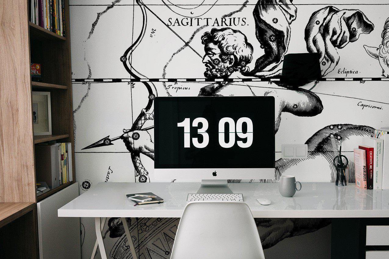 Sagittarius Constellation Map Wall Mural-Wall Mural-Eazywallz