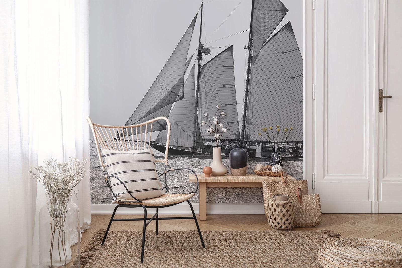 Sailboat Wall Mural-Wall Mural-Eazywallz