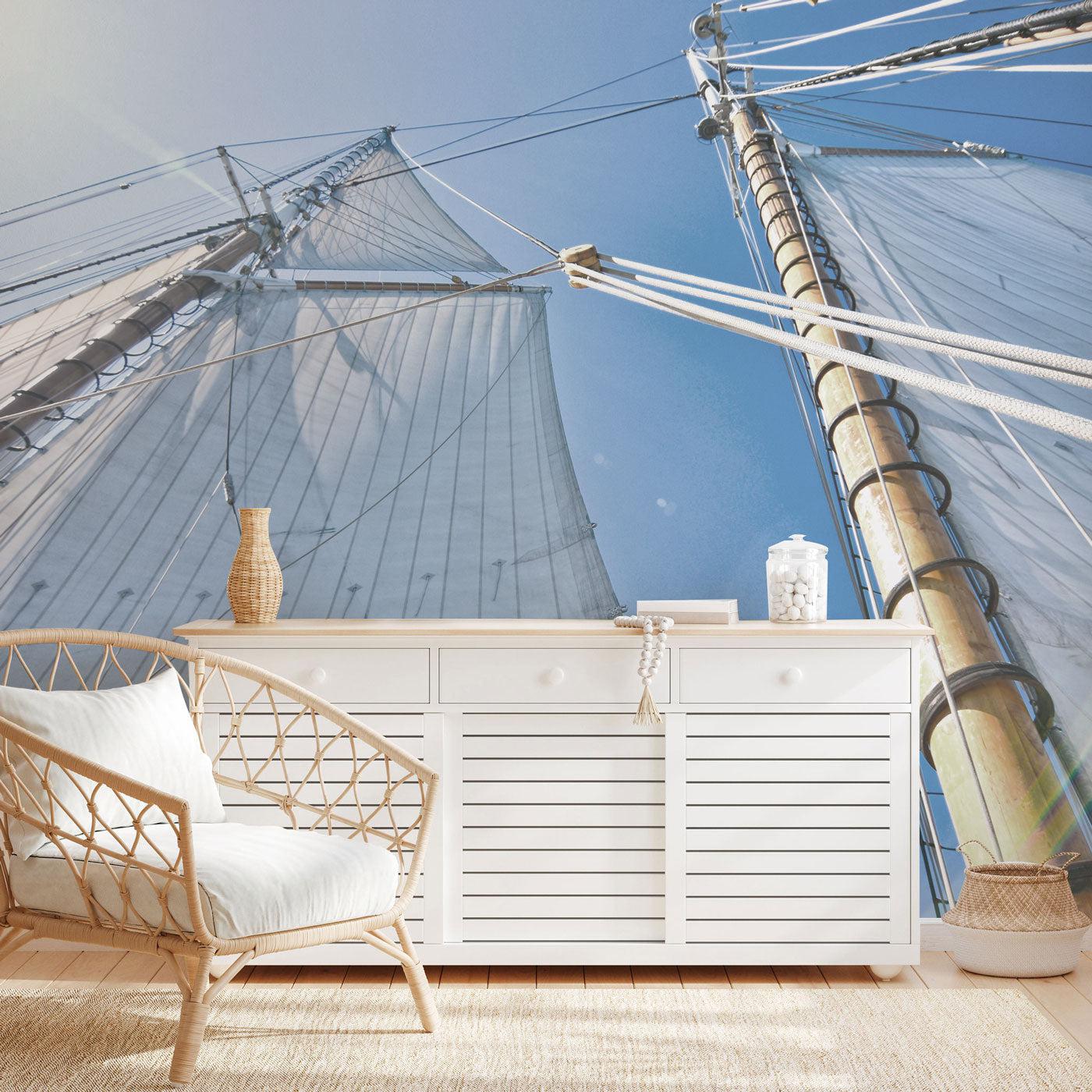 Sailing Mast Wall Mural-Wall Mural-Eazywallz