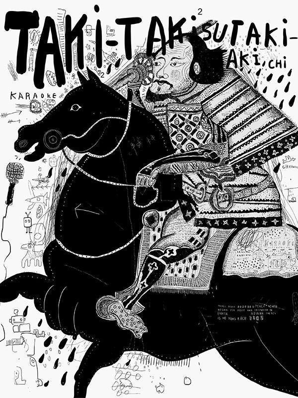 Samurai Graffiti Art Wall Mural-Wall Mural-Eazywallz