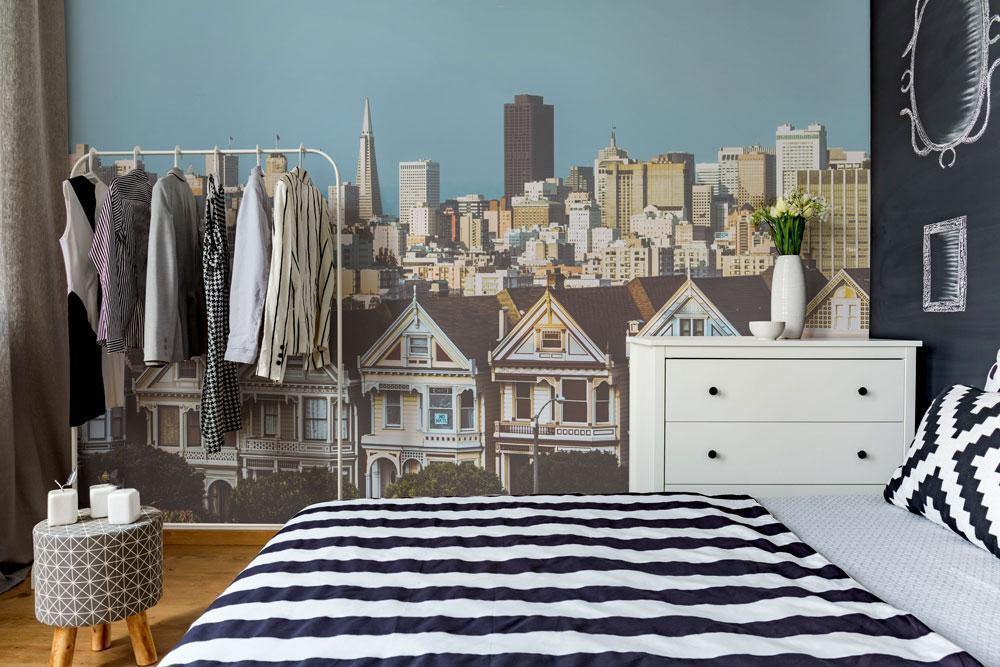 San Francisco City View Wall Mural-Wall Mural-Eazywallz