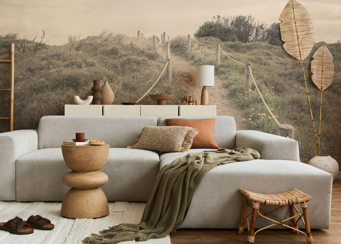 Sandy Beach Path Wall Mural | Eazywallz