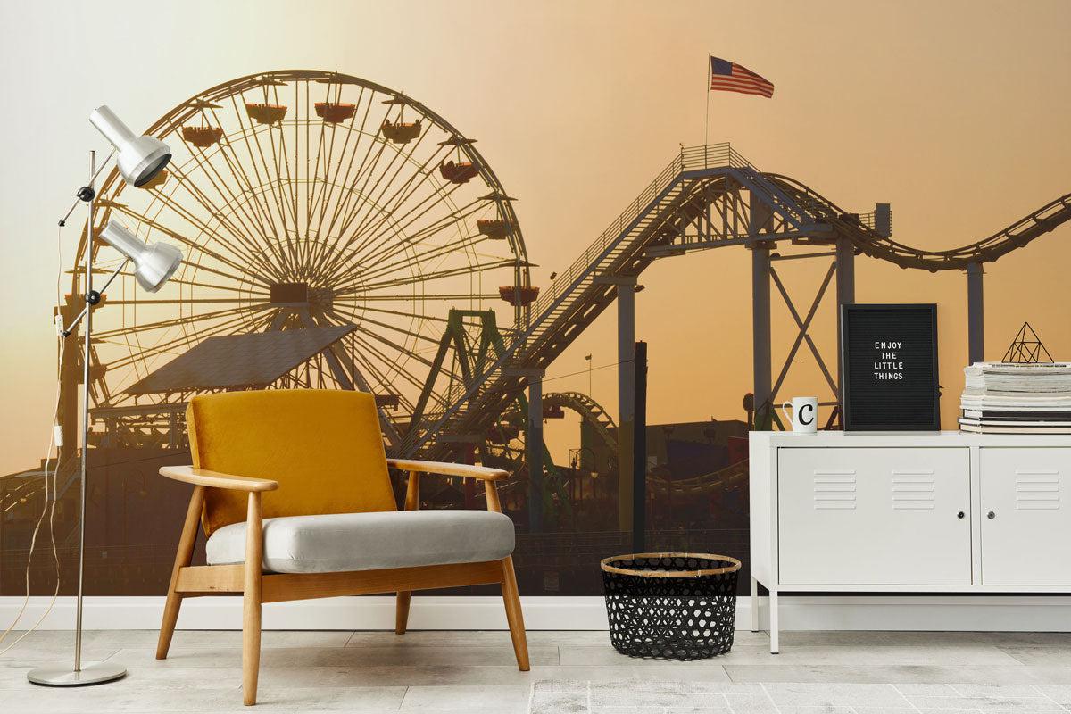 Santa Monica Pier Wall Mural-Wall Mural-Eazywallz