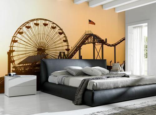 Santa Monica Pier Wall Mural-Wall Mural-Eazywallz