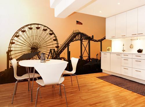 Santa Monica Pier Wall Mural-Wall Mural-Eazywallz