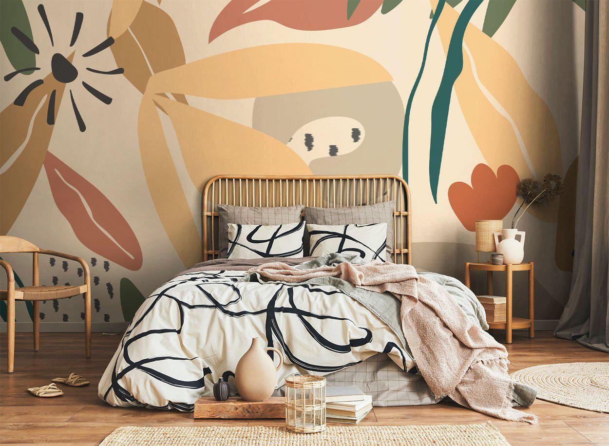 Sao Paulo Abstract Jungle Wall Mural-Wall Mural-Eazywallz