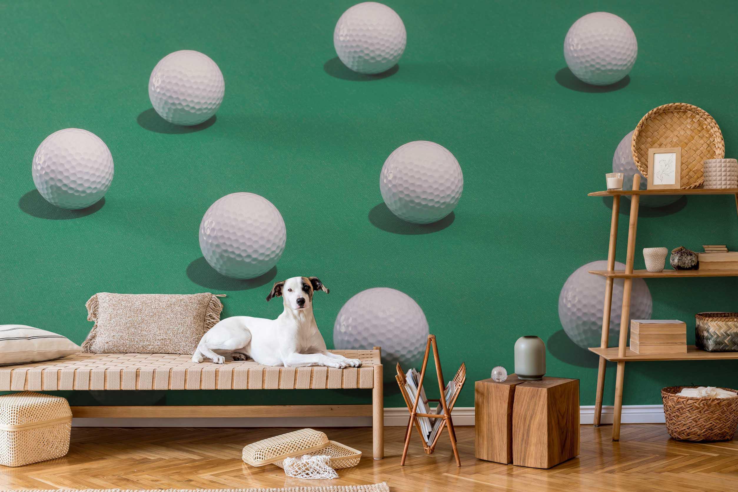 Scattered Golf Balls Wall Mural-Wall Mural-Eazywallz