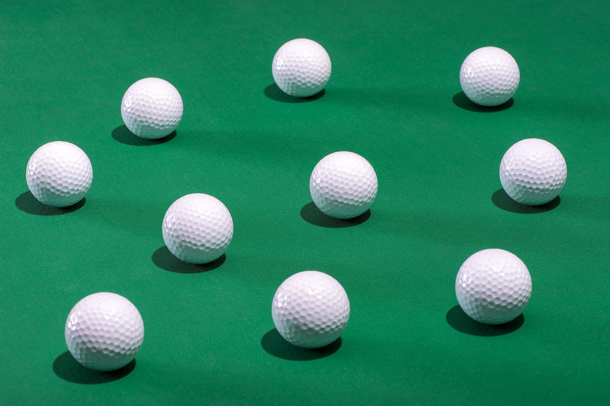 Scattered Golf Balls Wall Mural-Wall Mural-Eazywallz
