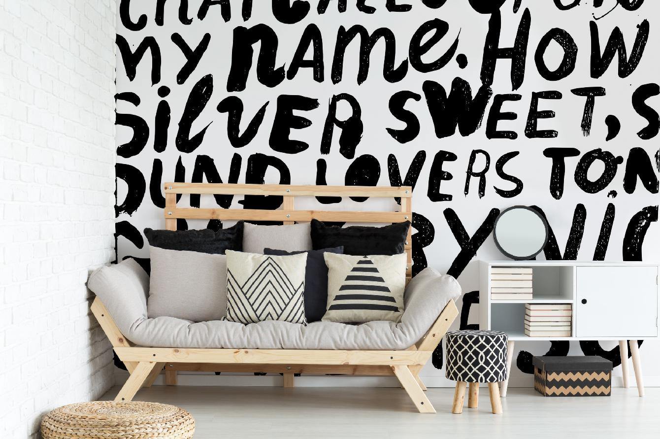 Shakespeare Graffiti Quote Wall Mural-Wall Mural-Eazywallz