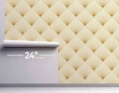Shimmer Gold Art Deco Wallpaper #358-Repeat Pattern Wallpaper-Eazywallz