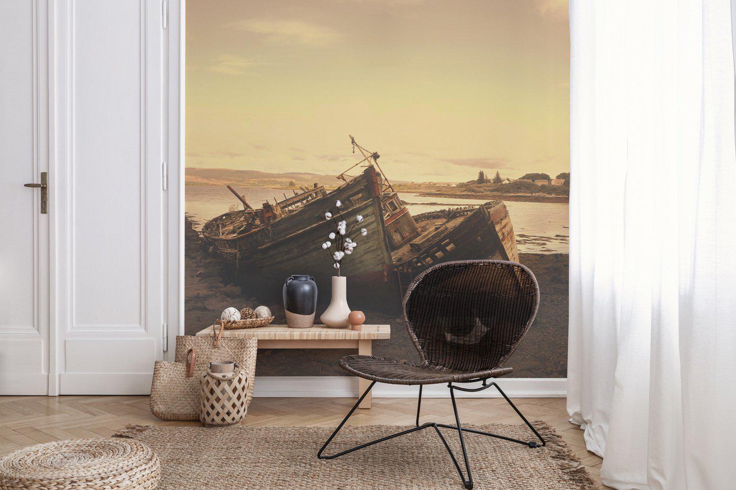 Shipwreck Wall Mural-Wall Mural-Eazywallz