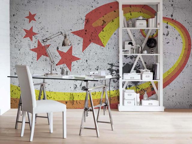 Shooting Star Wall Mural-Wall Mural-Eazywallz