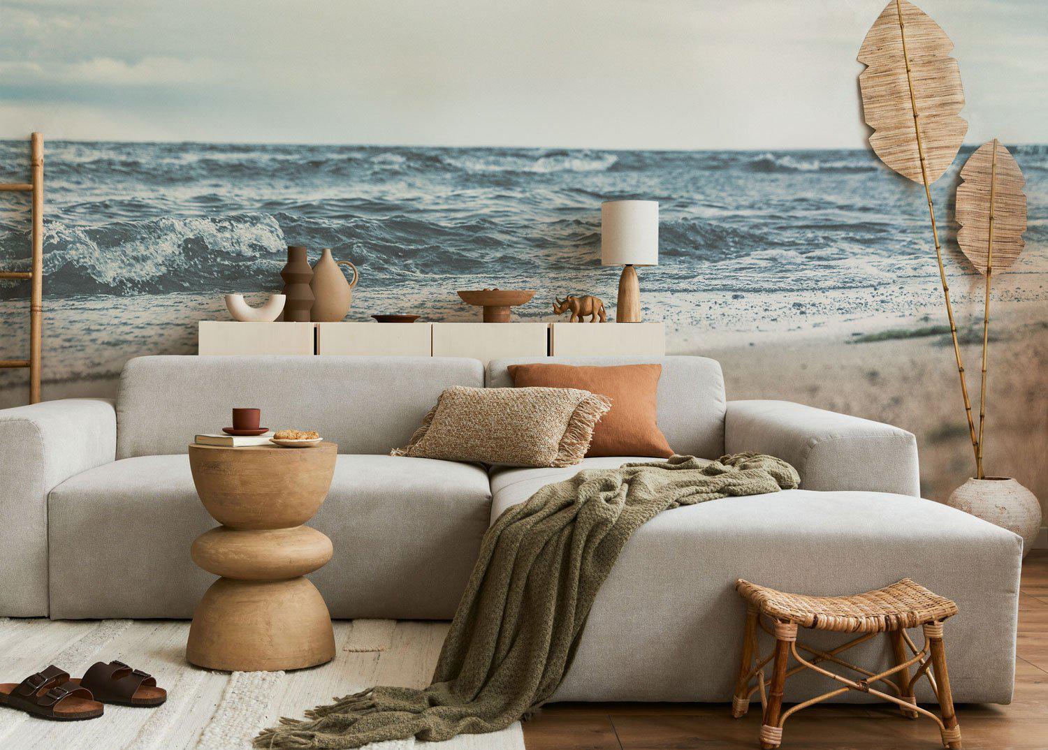 Shoreline Ocean Wave Wall Mural-Wall Mural-Eazywallz