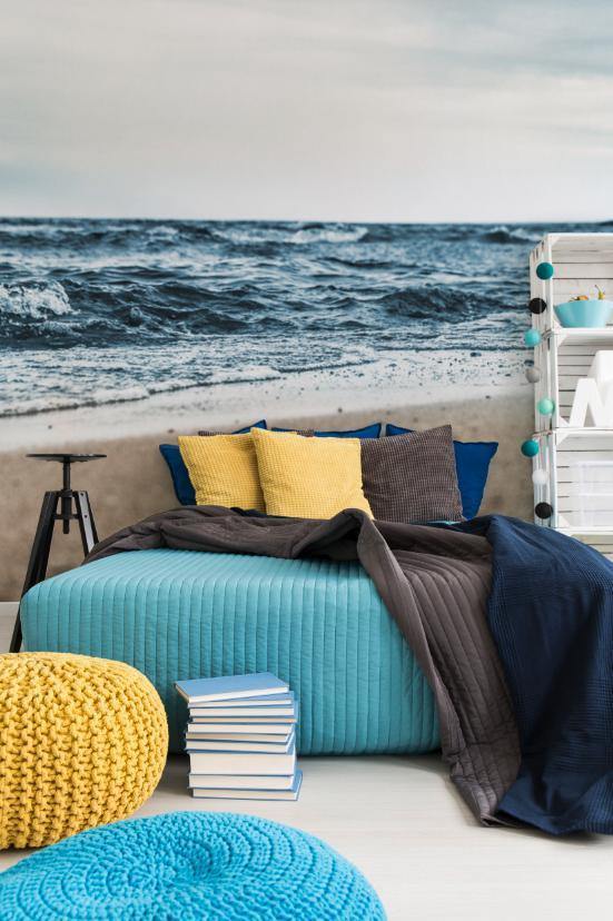 Shoreline Ocean Wave Wall Mural-Wall Mural-Eazywallz