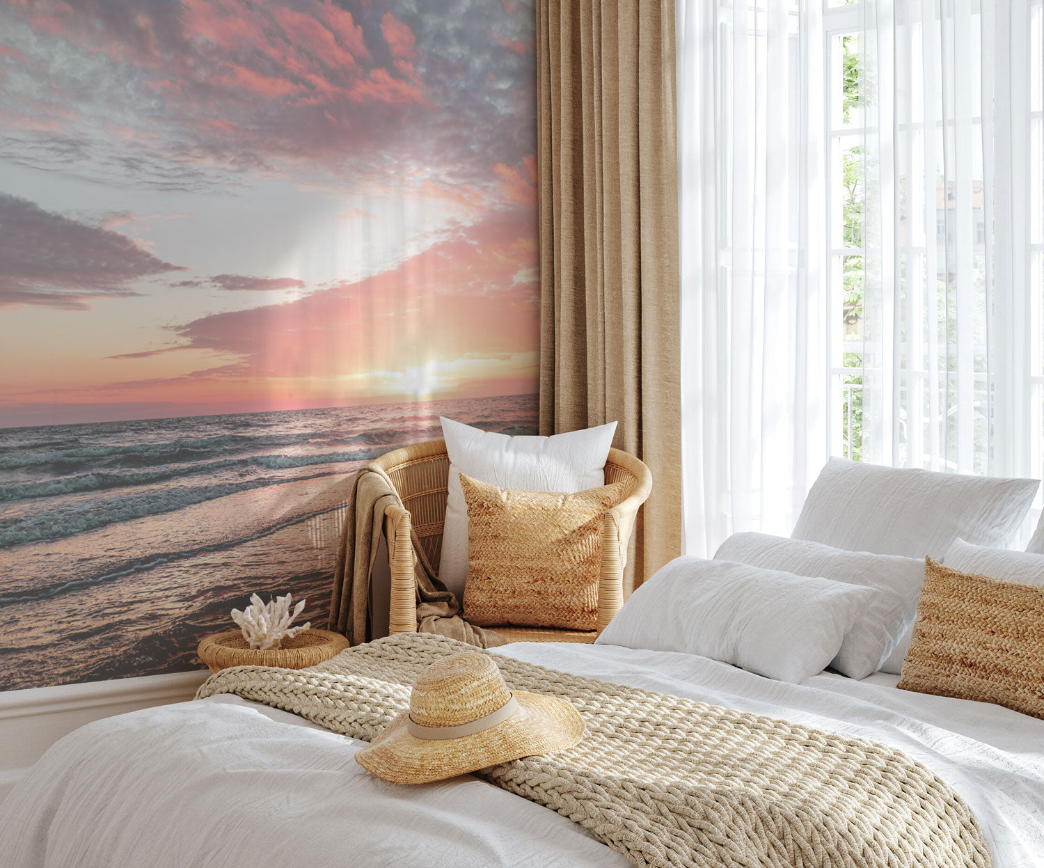 Sky & Beach Sunset Wall Mural
