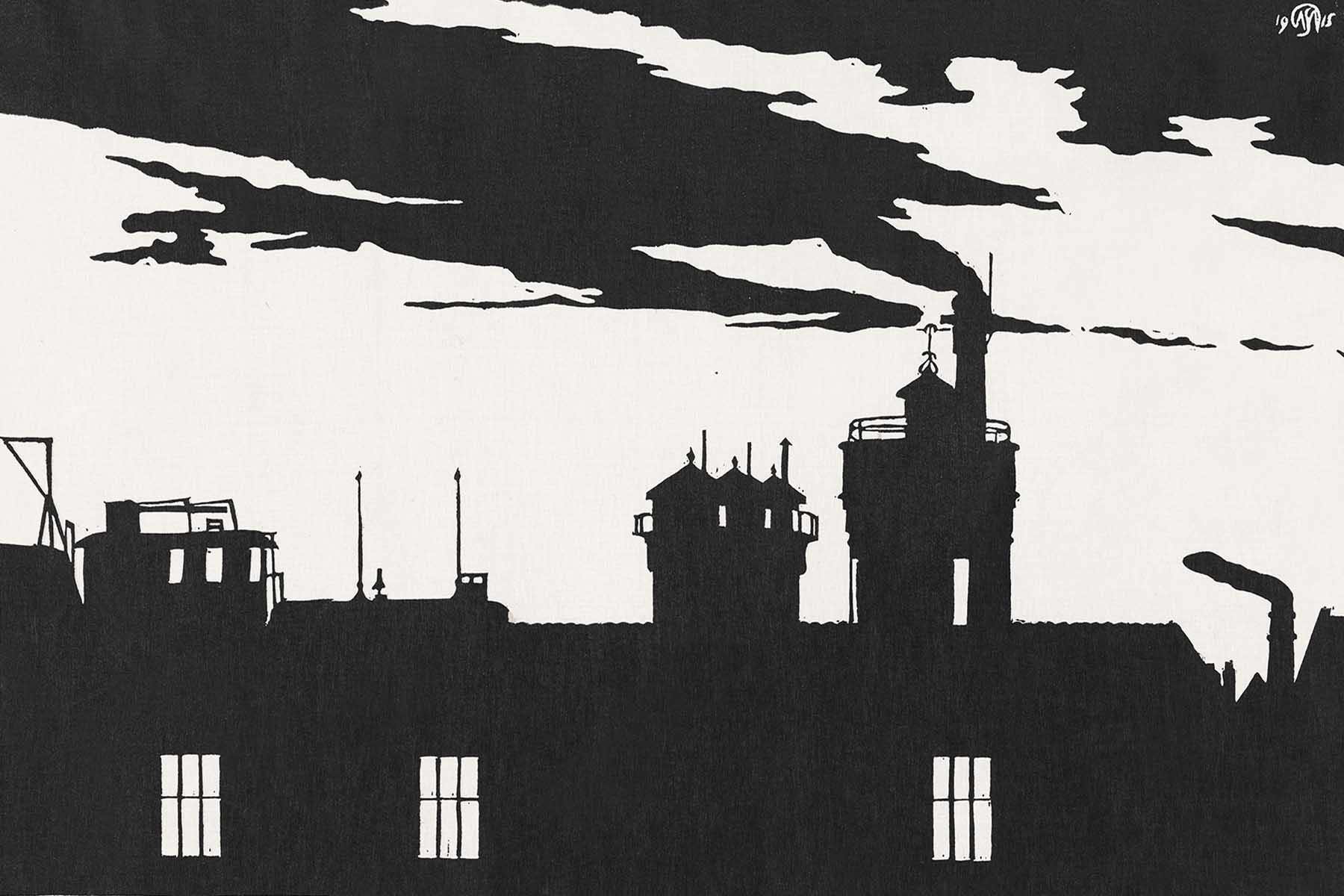 Skyline Silhouette Wall Mural-Wall Mural-Eazywallz