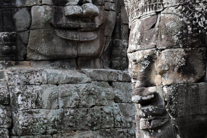 Smiling faces in Bayon temple, Cambodia Wall Mural-Wall Mural-Eazywallz