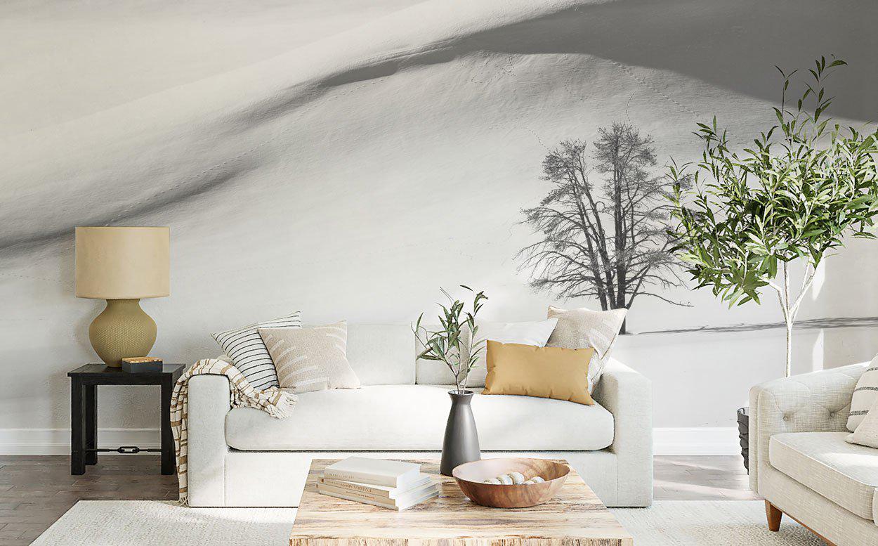 Snow Dunes Wall Mural-Wall Mural-Eazywallz