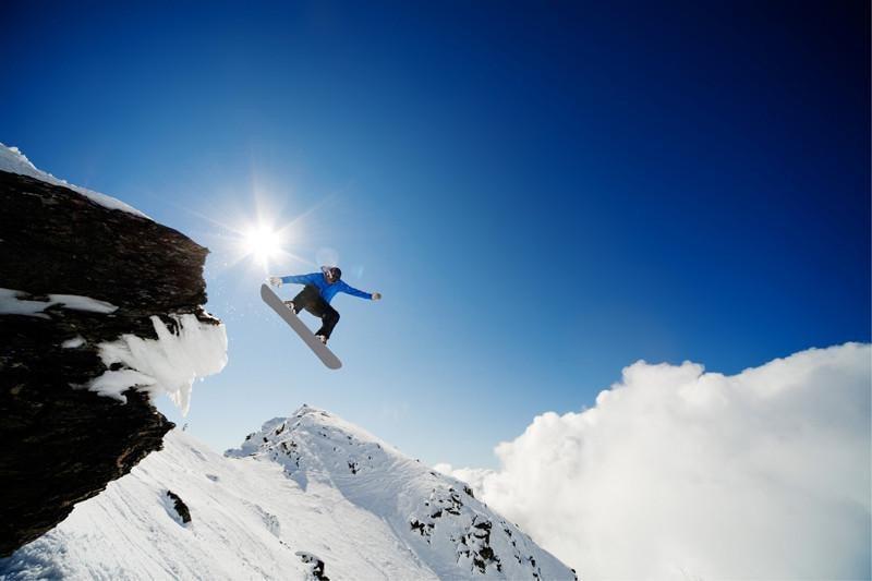 Snowboarder in the air Wall Mural-Wall Mural-Eazywallz