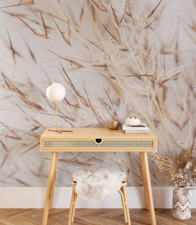Soft Dry Reed Wall Mural-Wall Mural-Eazywallz