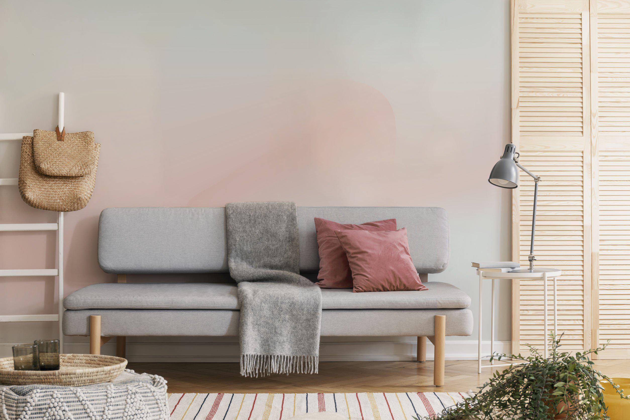 Soft Minty Peach Gradient Wall Mural-Wall Mural-Eazywallz