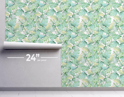 Soft Tropical Wallpaper #336-Repeat Pattern Wallpaper-Eazywallz