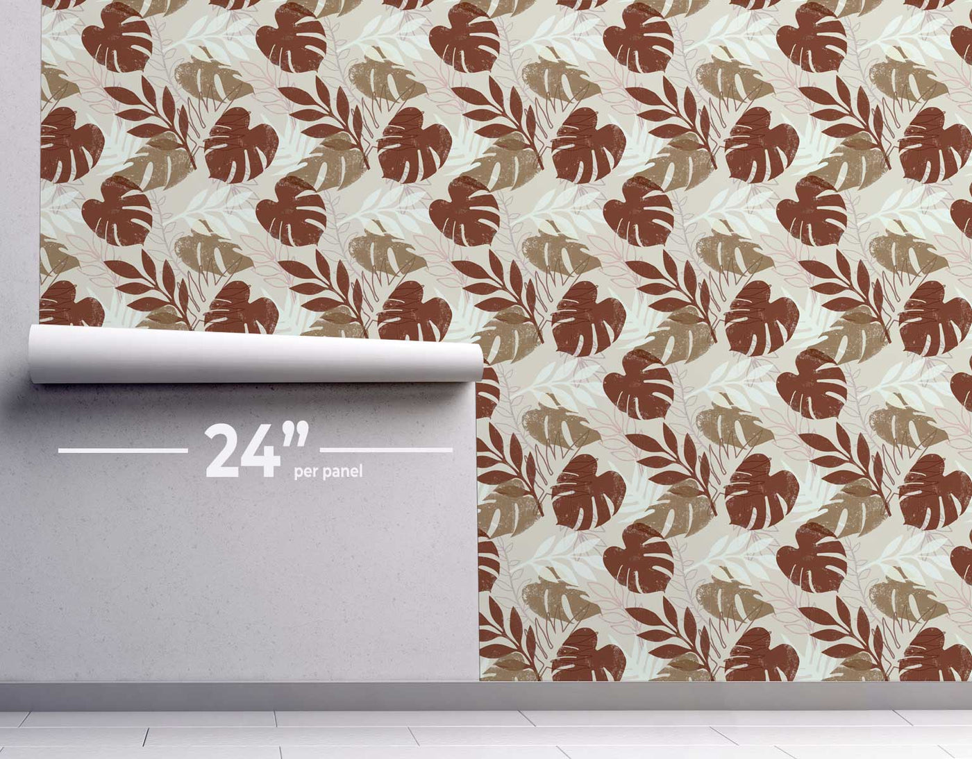 South Tropical Leaves Wallpaper #456-Repeat Pattern Wallpaper-Eazywallz