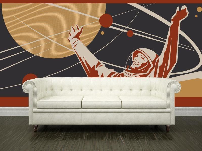 Spaceman Wall Mural-Wall Mural-Eazywallz