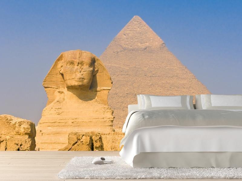 Sphinx and pyramids, Egypt Wall Mural-Wall Mural-Eazywallz