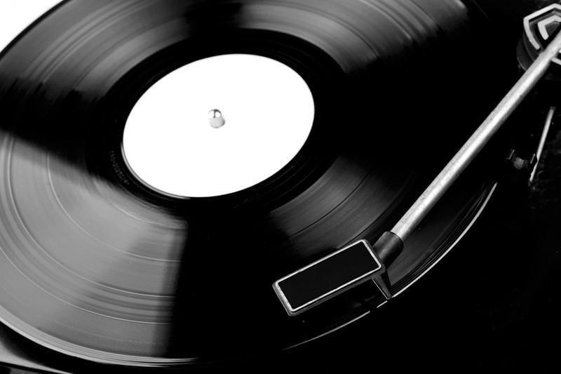 Spinning Vinyl Record Wall Mural-Wall Mural-Eazywallz