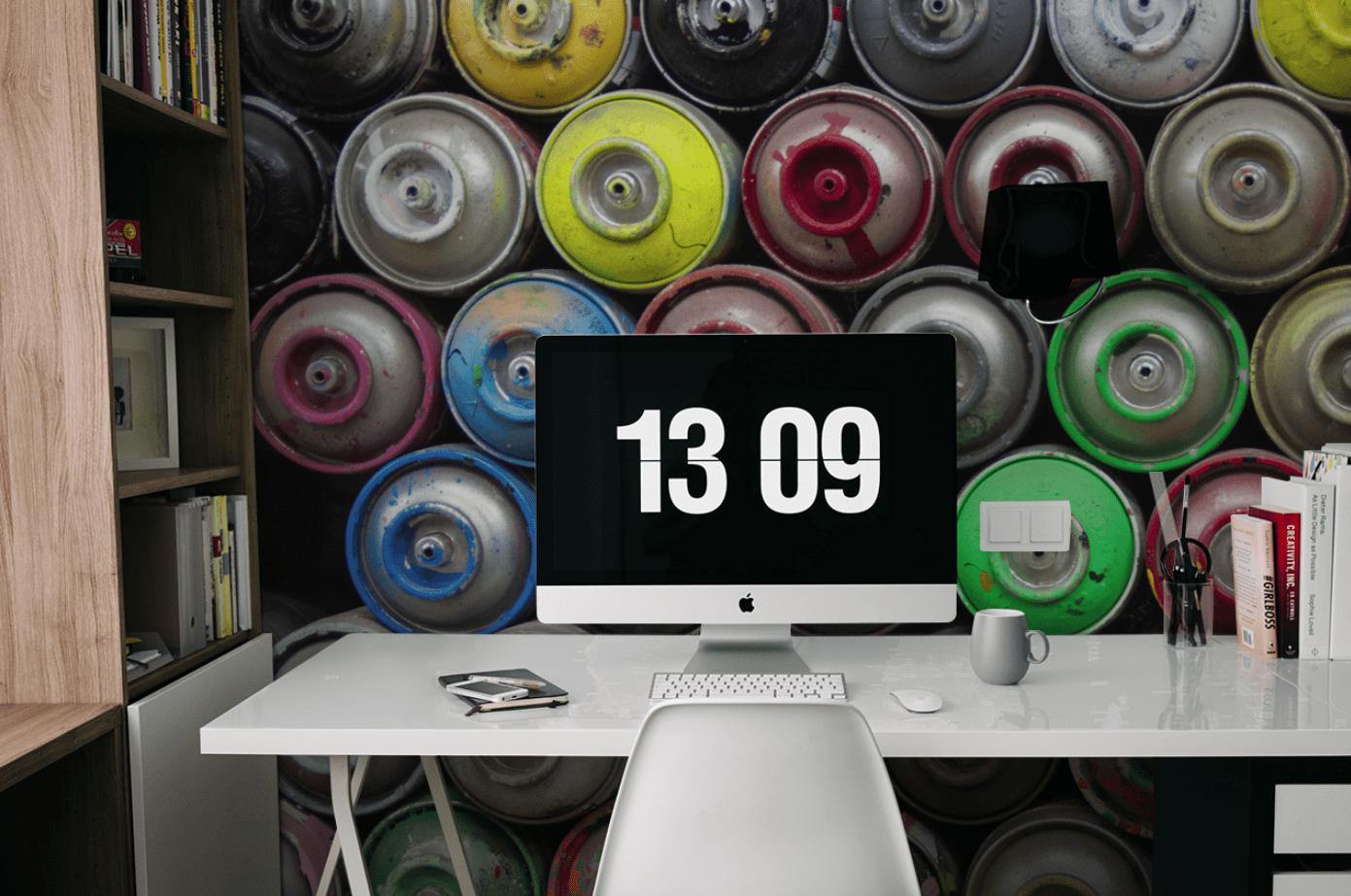 Spray Can Wall Mural-Wall Mural-Eazywallz