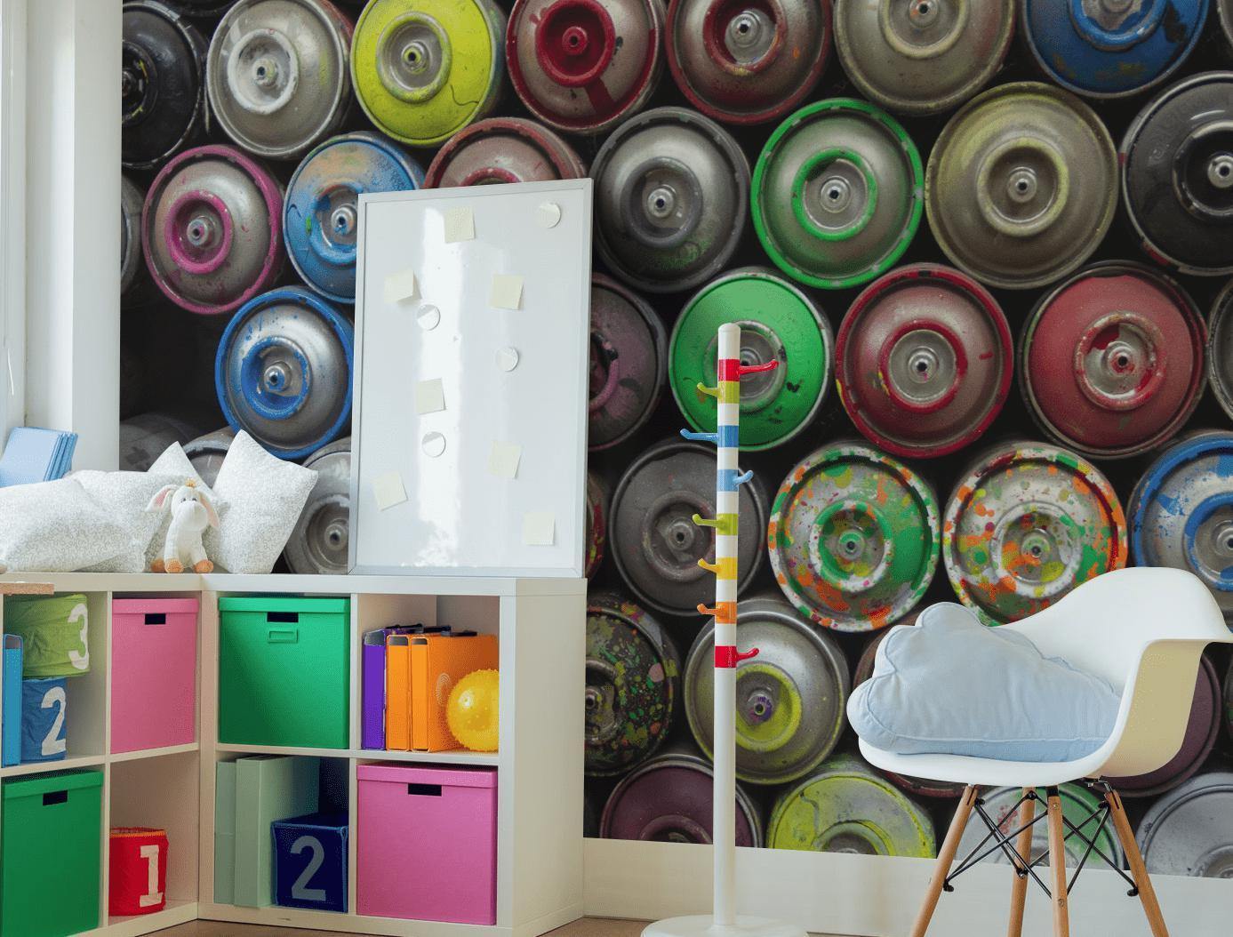 Spray Can Wall Mural-Wall Mural-Eazywallz