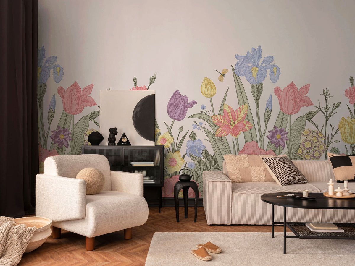 Spring Mursls Spring Flowers Wall Mural | Floral Murals | Eazywallz