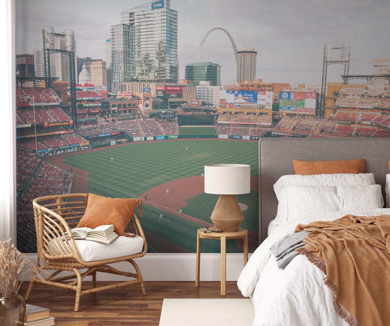 St.Louis Cardinals Baseball Stadium Wall Mural-Wall Mural-Eazywallz