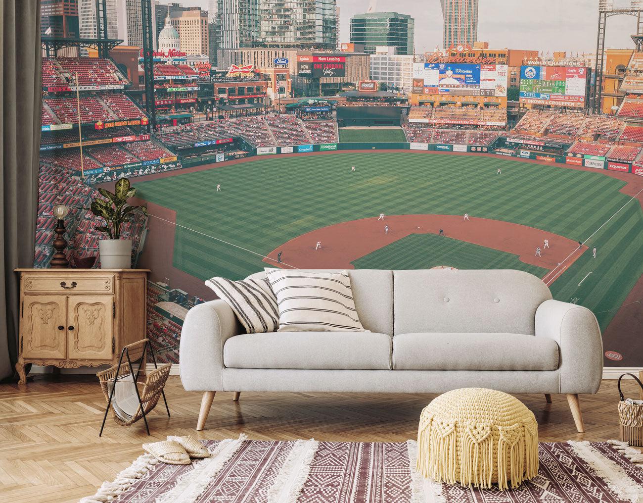 St.Louis Cardinals Baseball Stadium Wall Mural-Wall Mural-Eazywallz