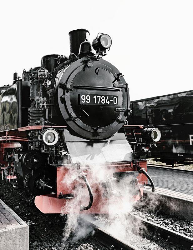 Steam Engine Train-Wall Mural-Eazywallz