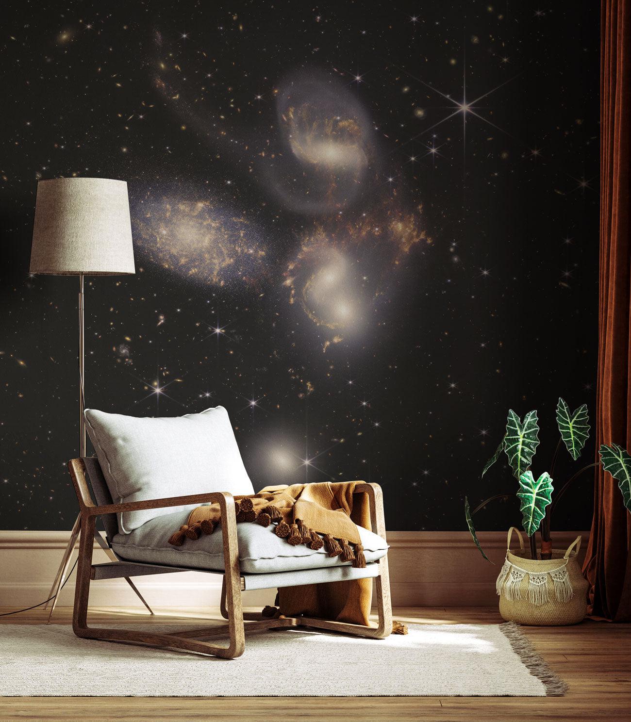 Stephan's Quintet Space Wall Mural-Wall Mural-Eazywallz