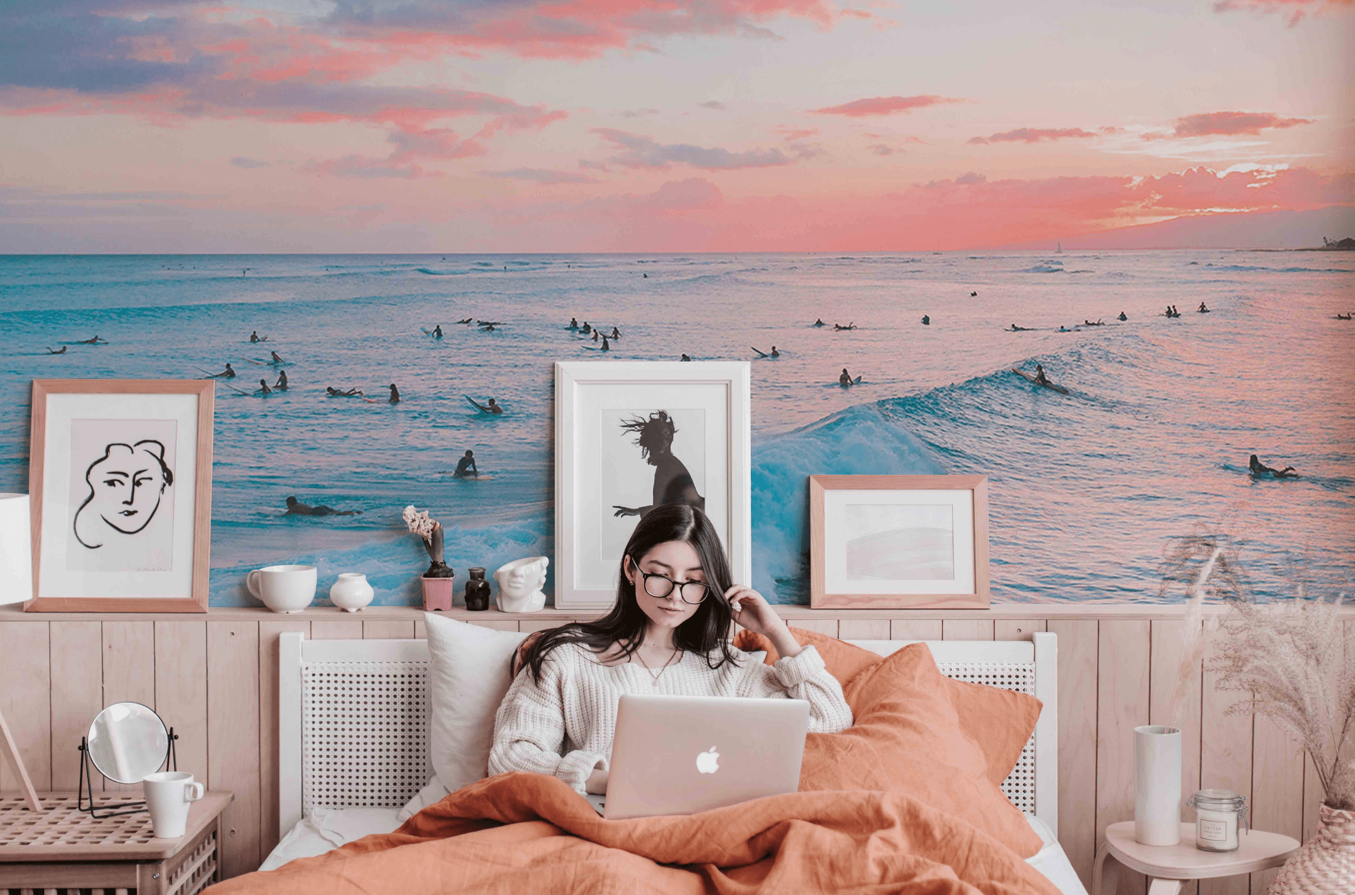 Sunrise Surf Session 2 Wall Mural-Wall Mural-Eazywallz