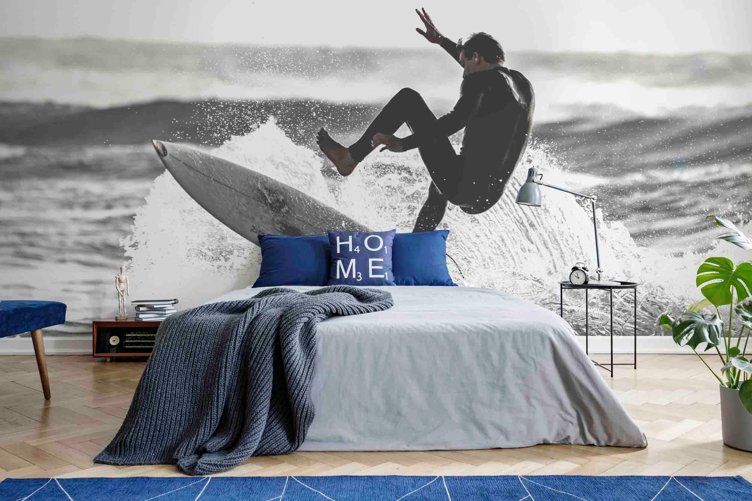 Surfing the Tide Wallpaper Mural-Wall Mural-Eazywallz