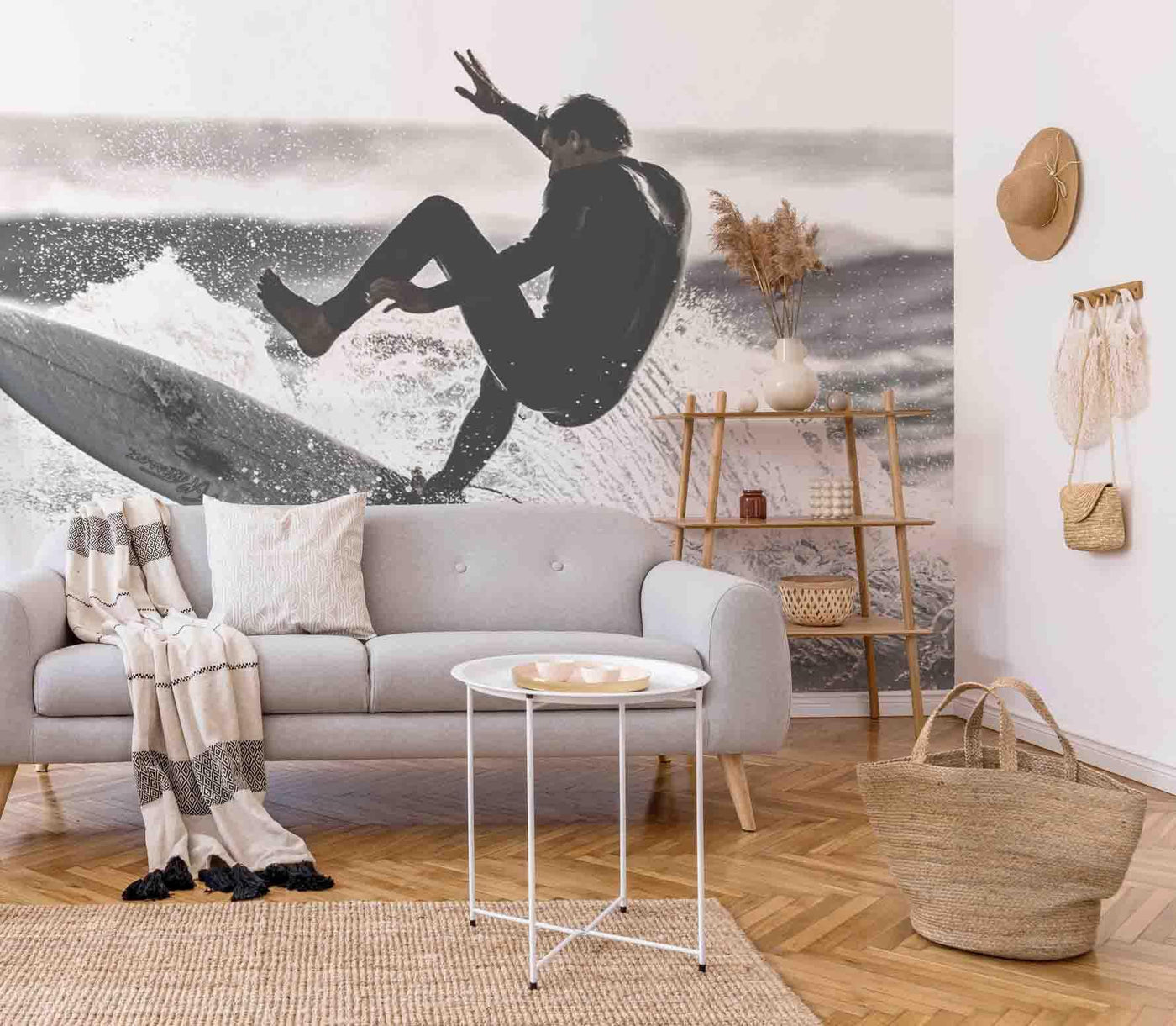 Surfing the Tide Wallpaper Mural-Wall Mural-Eazywallz