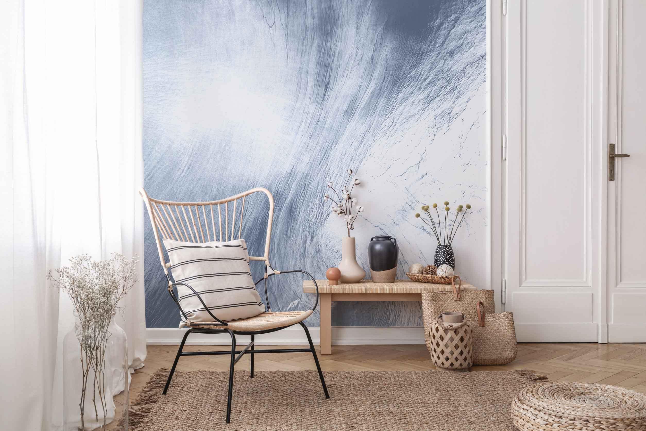 Swirls above the Sea Wall Mural-Wall Mural-Eazywallz