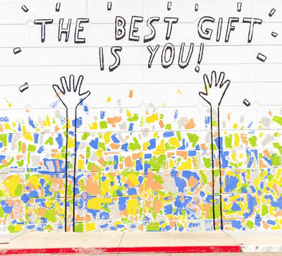 "The Best Gift Is You" Street Art Wall Mural-Wall Mural-Eazywallz