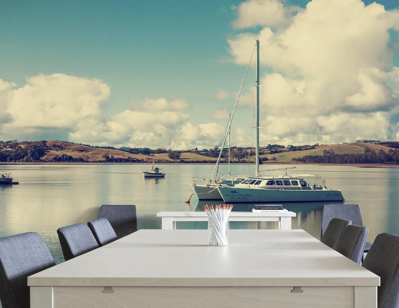 The Boats of Fisherman's Wharf Wall Mural-Wall Mural-Eazywallz