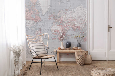 The Daily Map of the World Wall Mural-Wall Mural-Eazywallz