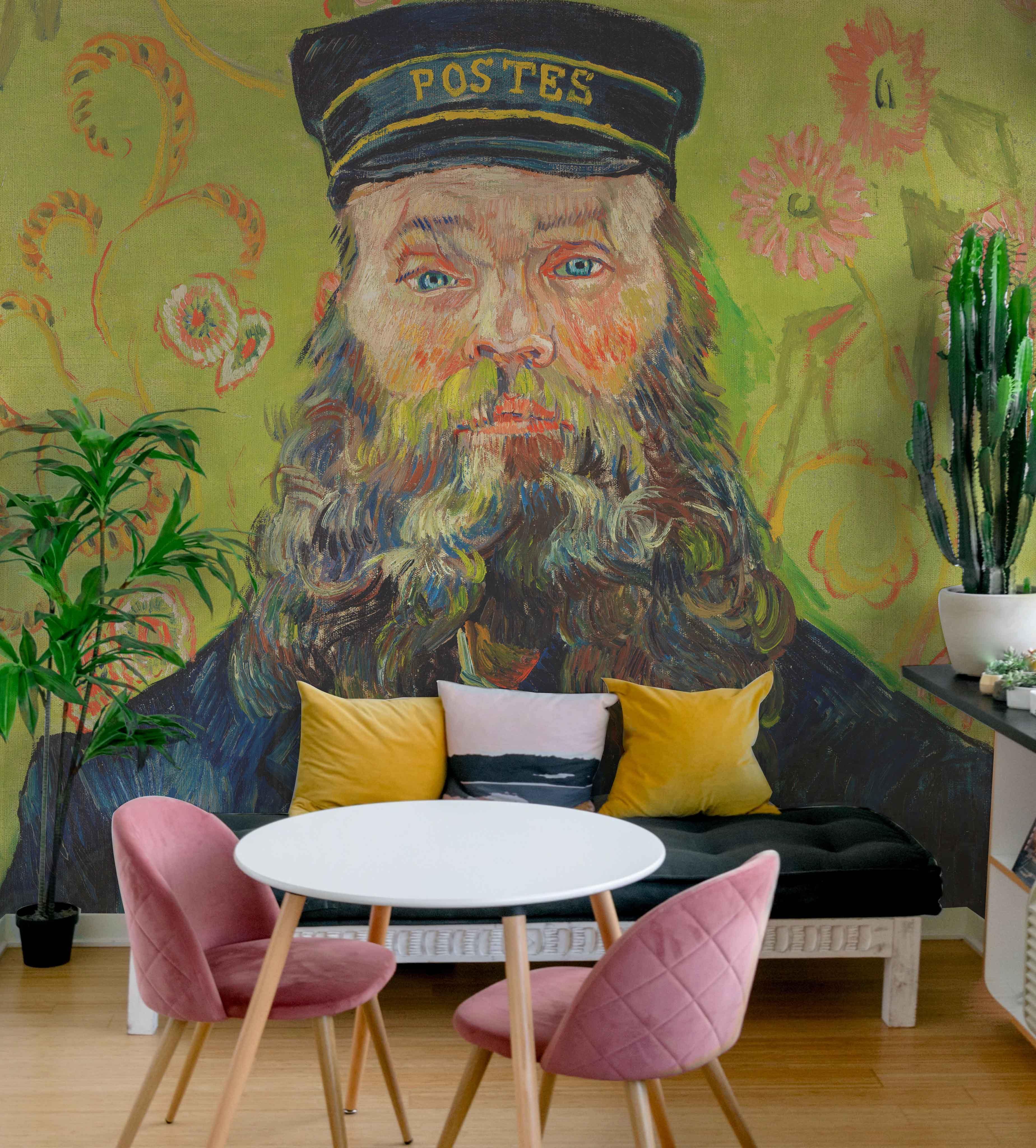 The Postman Painting Wall Mural-Wall Mural-Eazywallz