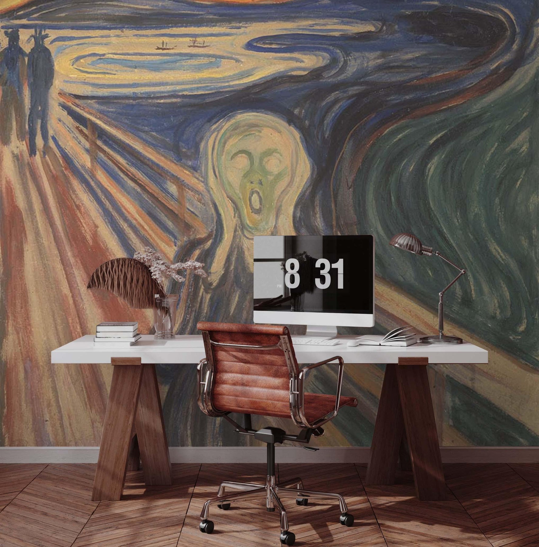 The Scream Wall Mural | Mural Wallpaper | Eazywallz